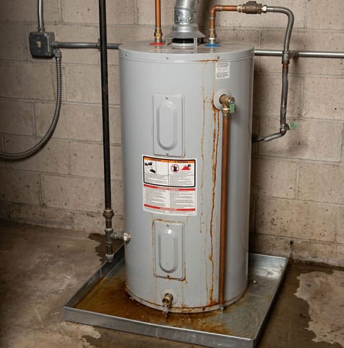 water heater leaking